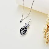 Hummingbird Urn Necklaces for Ashes 925 Sterling Silver Bird Pendant Cremation Keepsakes Memory Jewelry for Women Girls