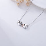 Infinity Cremation Urn Necklace for Ashes 925 Sterling Silver Always & Forever Heart Jewelry Keepsake Memorial Locket for Women