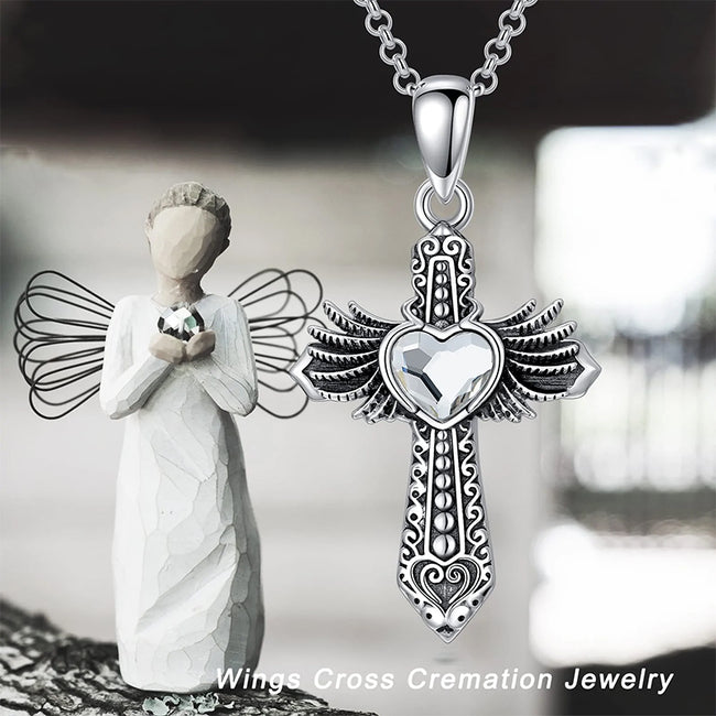 Sterling Silver Shell Ashes Necklace - Cremation Keepsakes