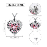 Sterling Silver Crystal Personalized Photo Butterfly Urn Necklace for Ashes