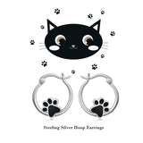 925 Sterling Silver Small Hoop Earrings for Sensitive Ears Cute Animal Jewelry Gifts for Women Daughter