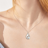 Urn Necklace for Ashes 925 Sterling Silver Moonstone Cremation Keepsake Pendant Memorial Jewellery for Women Men Human Pet