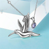 Sterling Silver Hummingbird Single Layer Anklet