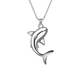 Sterling Silver Shark Pendant Necklace